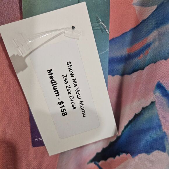 New Show Me Your Mumu Dress Zsa Zsa Mini SZ Medium Beachy Costal Hawaiian Cruise - Picture 3 of 10